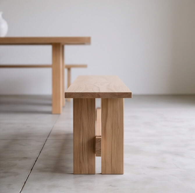 American Oak Bench