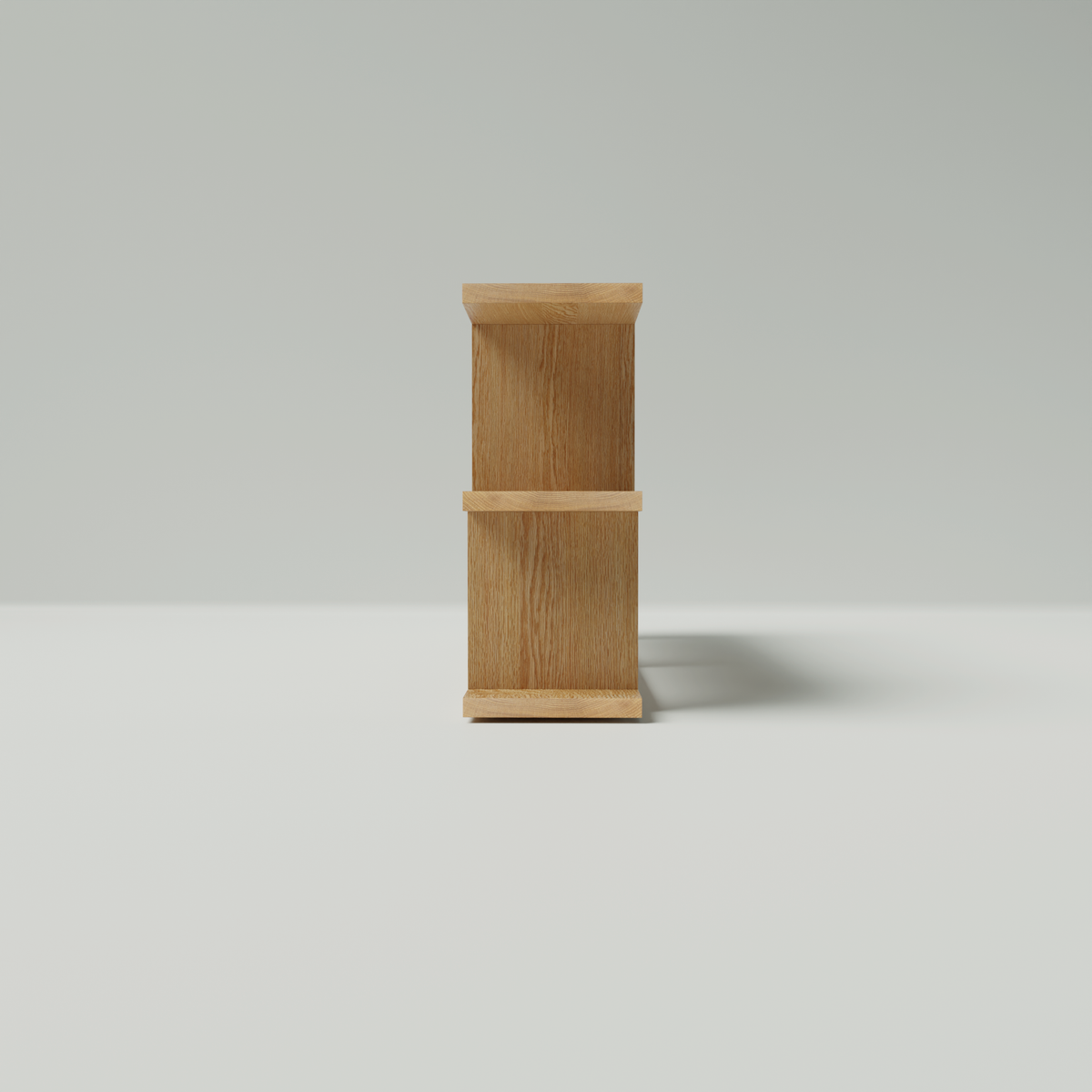 American Oak Open Console Table