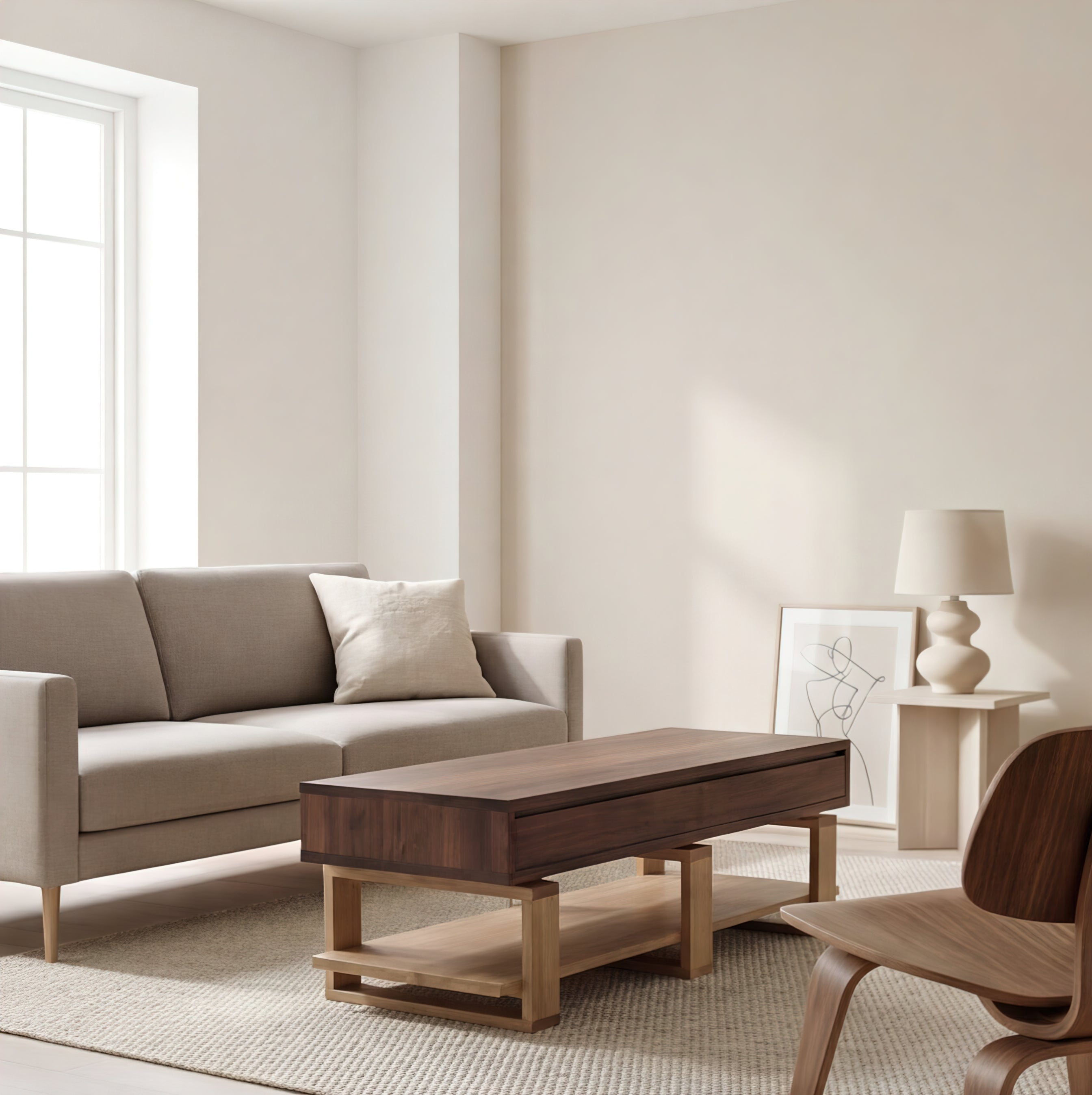 'Bodhi' Black Walnut & White Oak Coffee Table