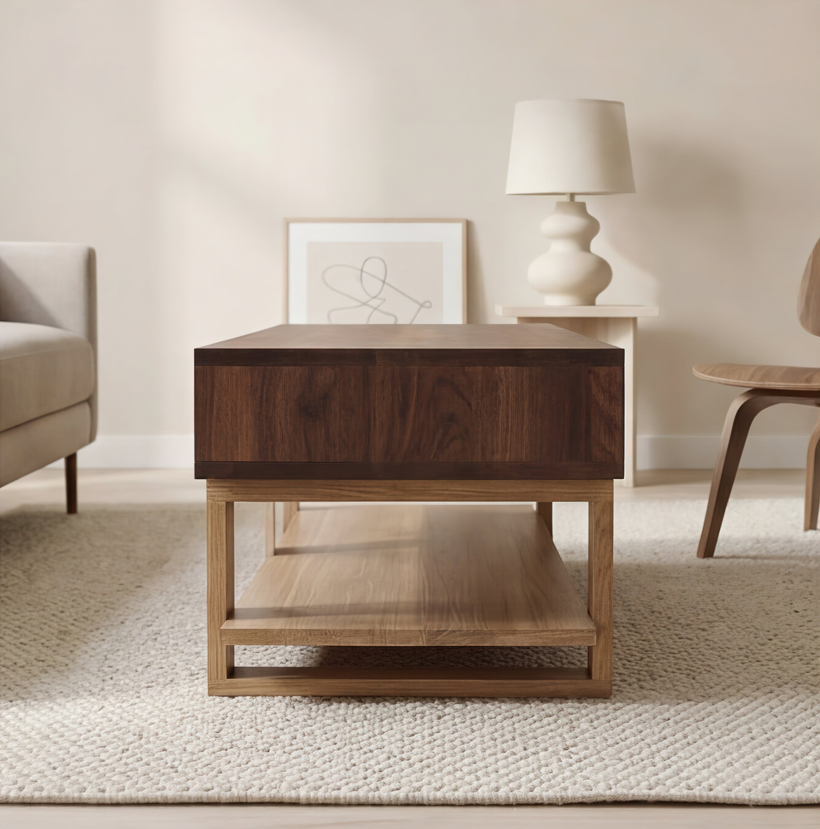 'Bodhi' Black Walnut & White Oak Coffee Table
