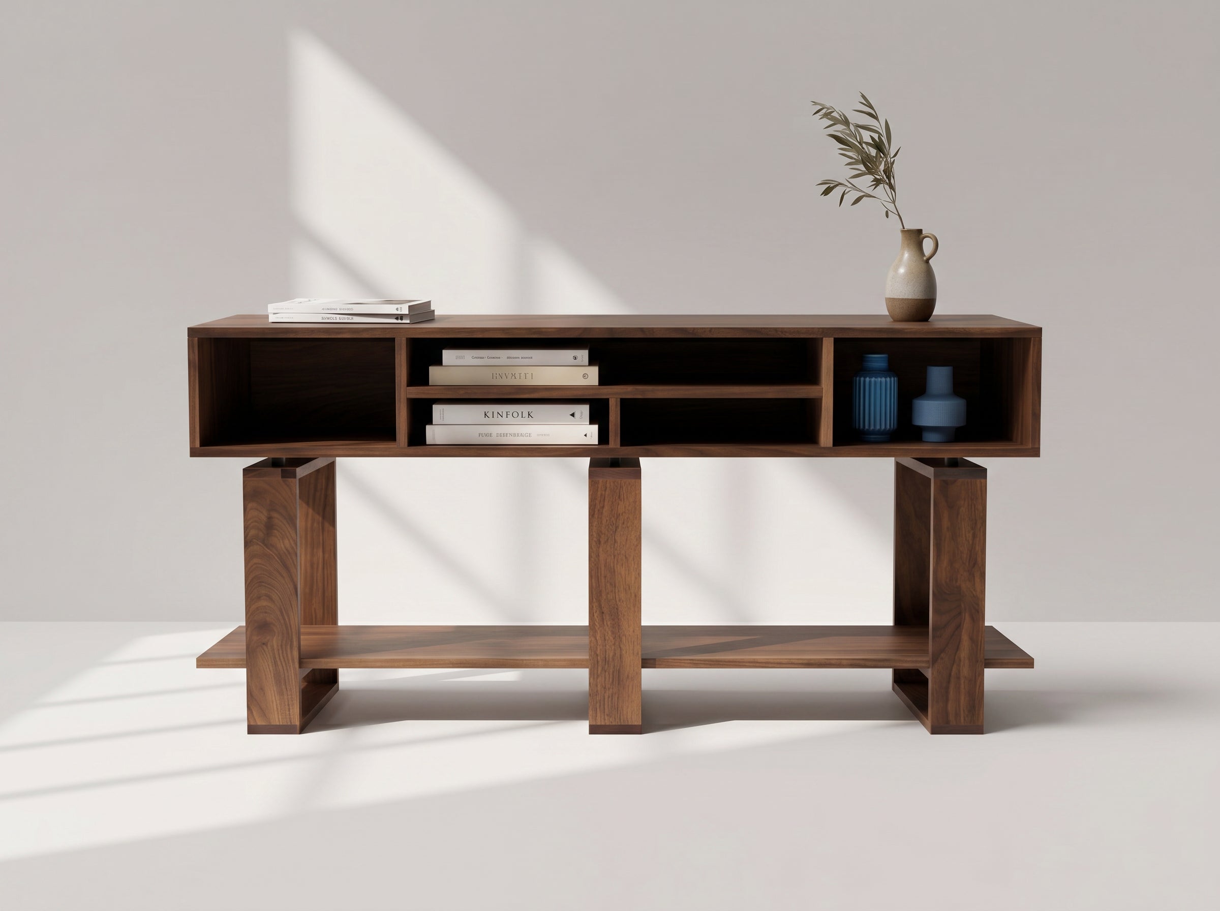 Bodhi Solid Black Walnut Console Table