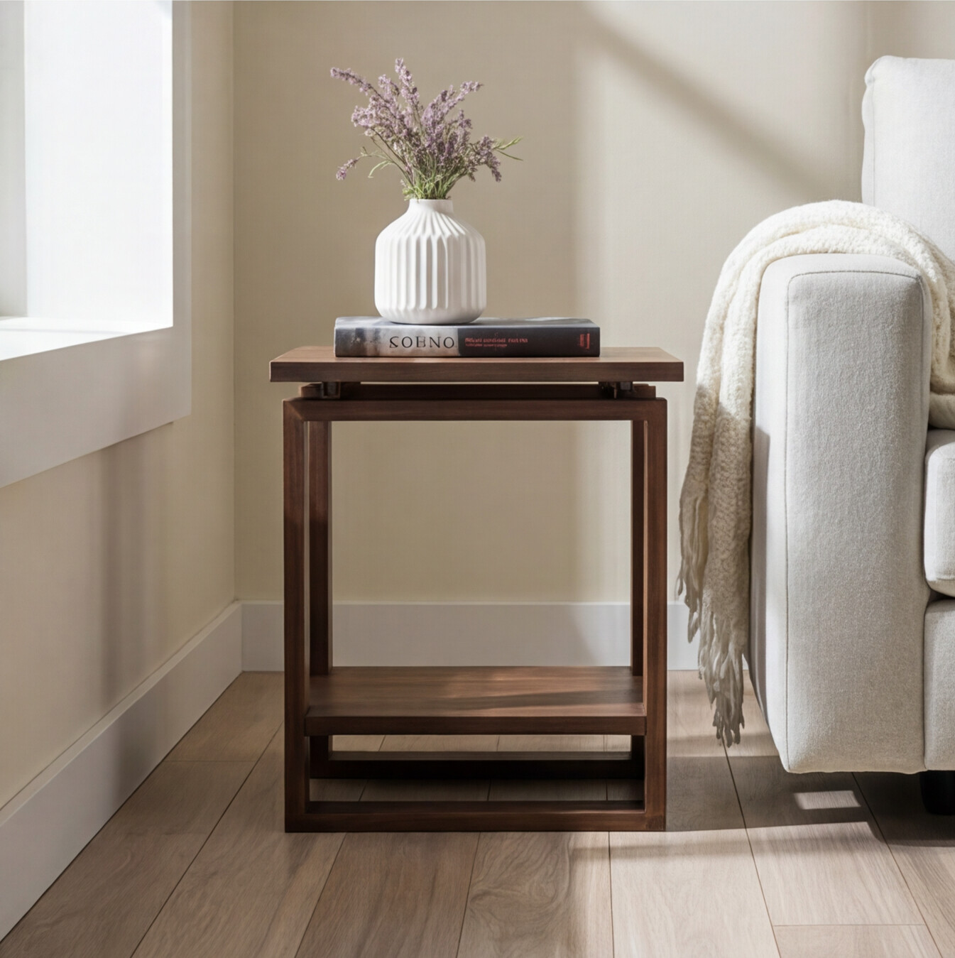 Bodhi Solid Black Walnut Side Table