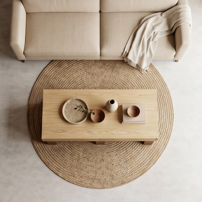 'Bodhi' White Oak & Black Walnut Coffee Table