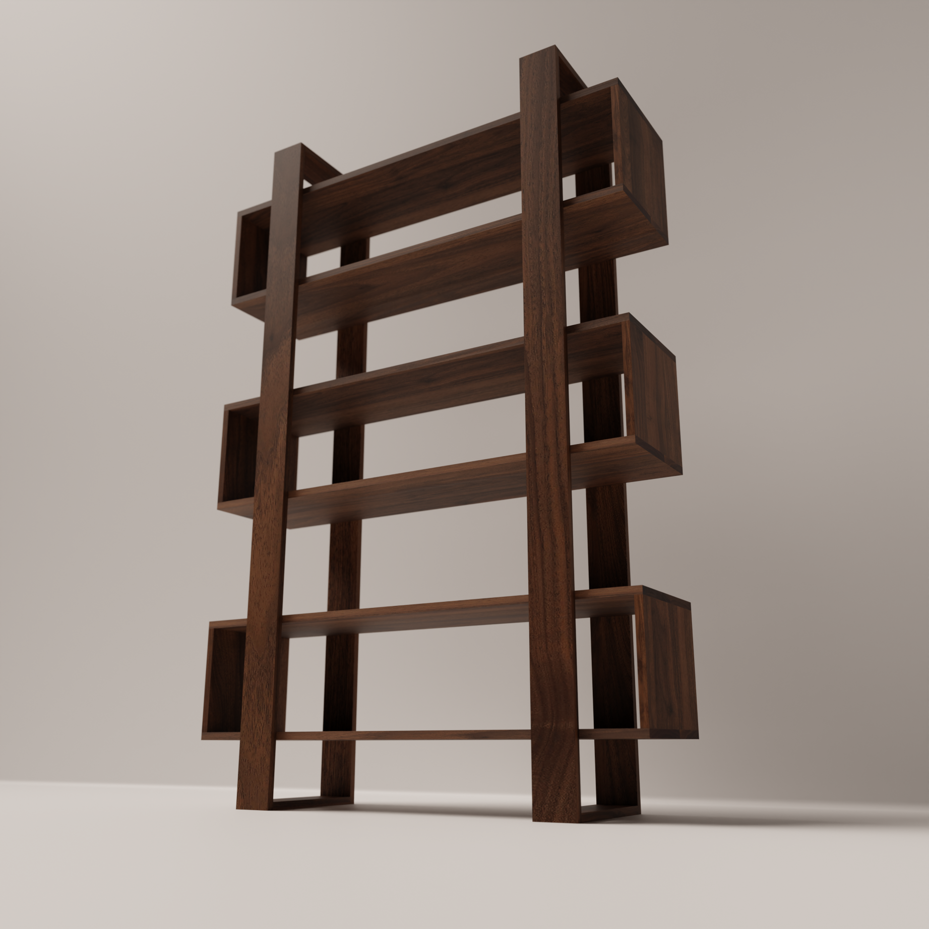 Bodhi Solid Black Walnut Bookcase