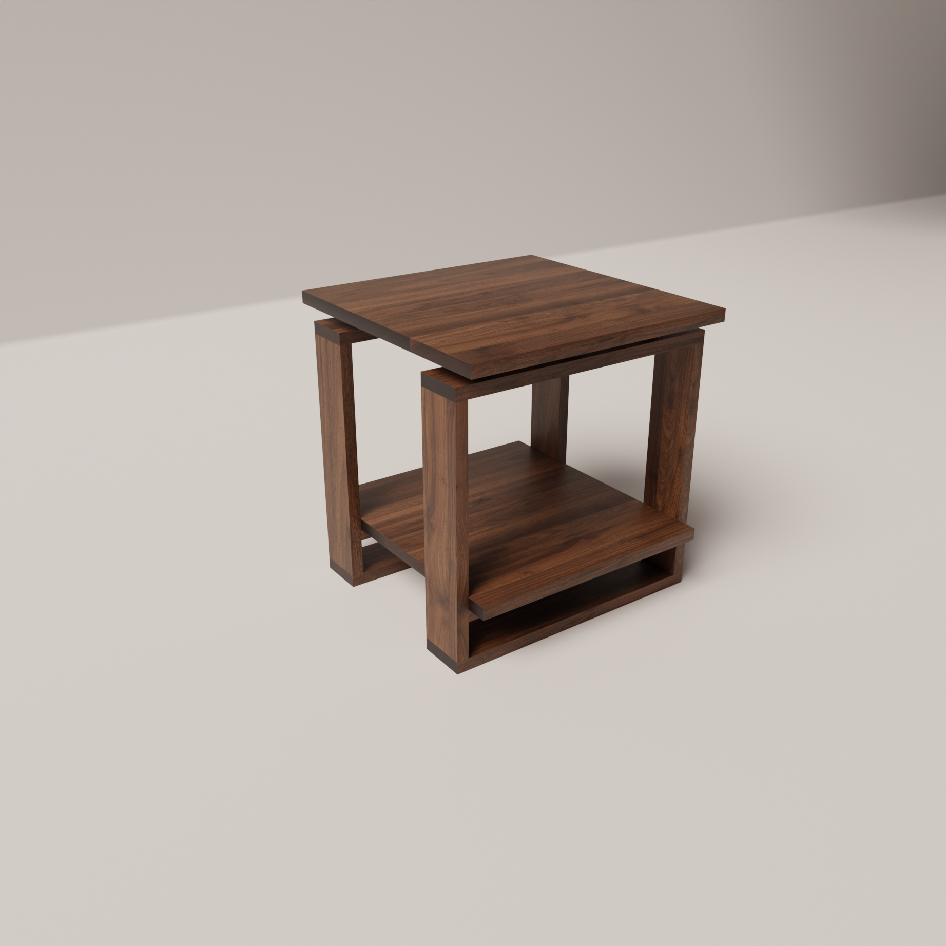 Bodhi Solid Black Walnut Side Table