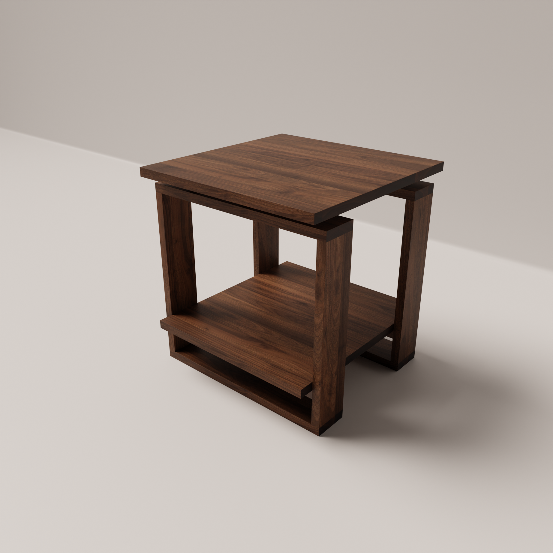 Bodhi Solid Black Walnut Side Table