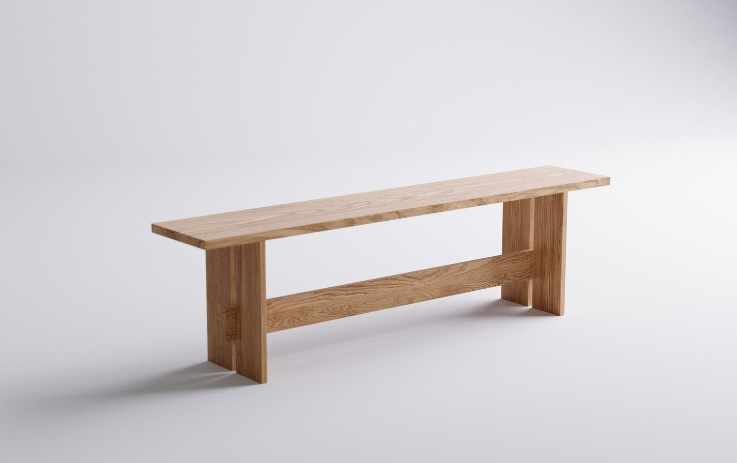 American Oak Bench | Modern Minimalist Design | Hallway Bench | Oak Seat | Minimal | Oak Chair | Solid Oak Dining Bench | Wood Bench