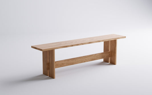 American Oak Bench | Modern Minimalist Design | Hallway Bench | Oak Seat | Minimal | Oak Chair | Solid Oak Dining Bench | Wood Bench