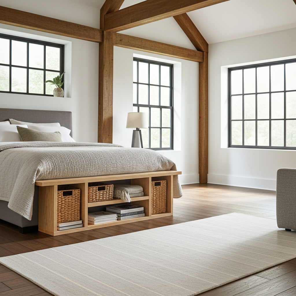 The Elm End of Bed Storage