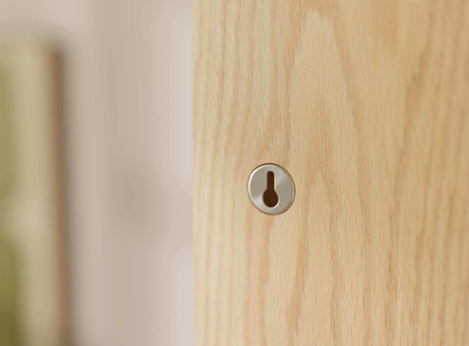 Tall Oak Vertical Tiered Wall Shelf