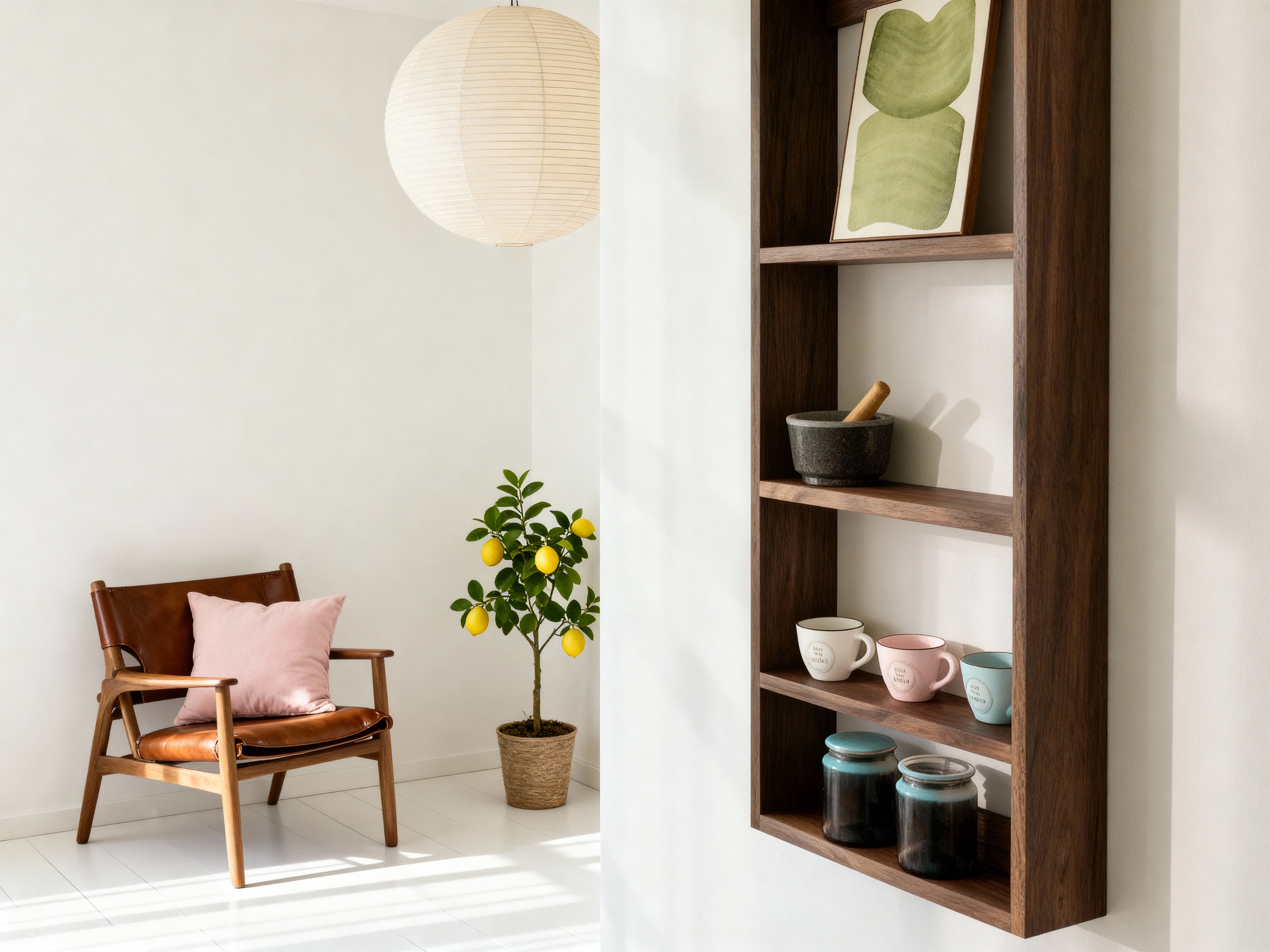 Bodhi Black Walnut Shelving Unit
