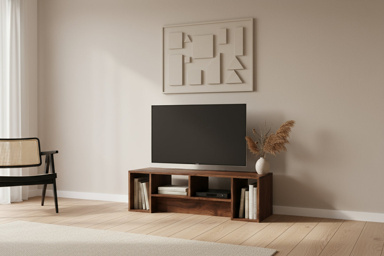 The Elm Walnut TV Unit