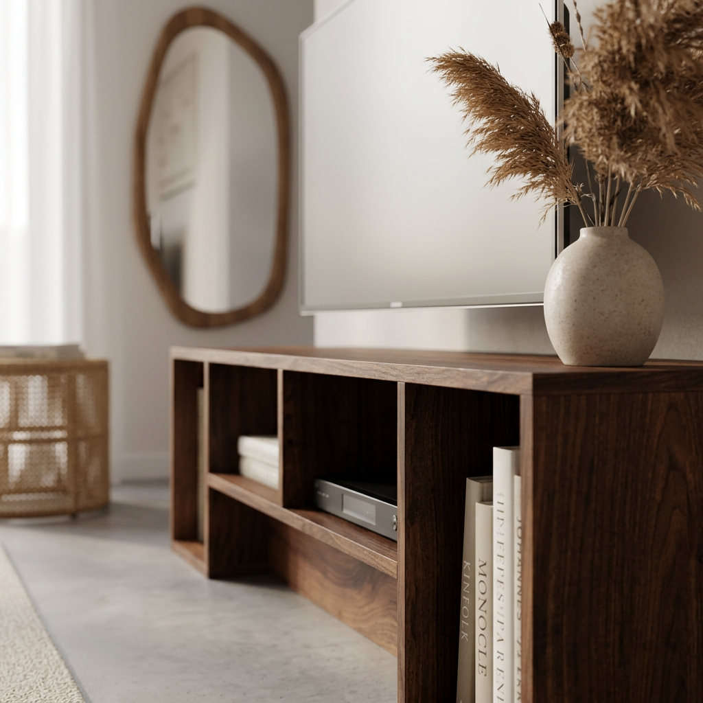 The Elm Walnut TV Unit