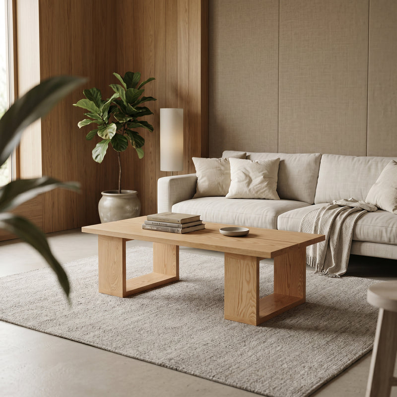Solid Oak Coffee Table