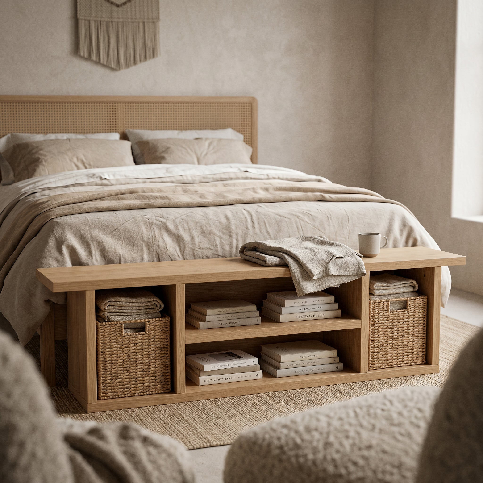 The Elm End of Bed Storage