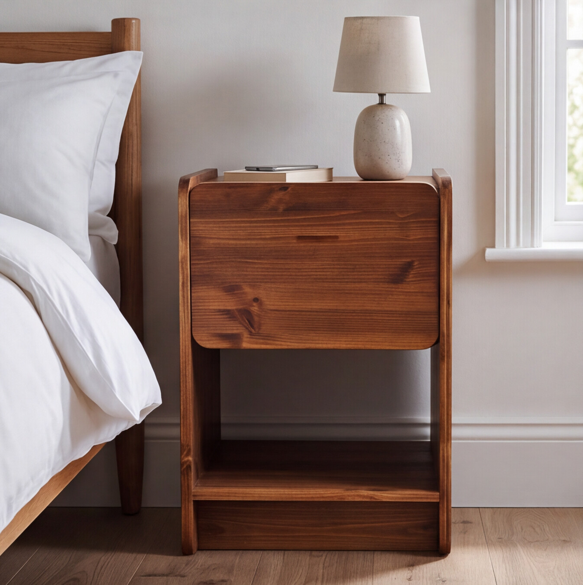'Louis' side table with draw
