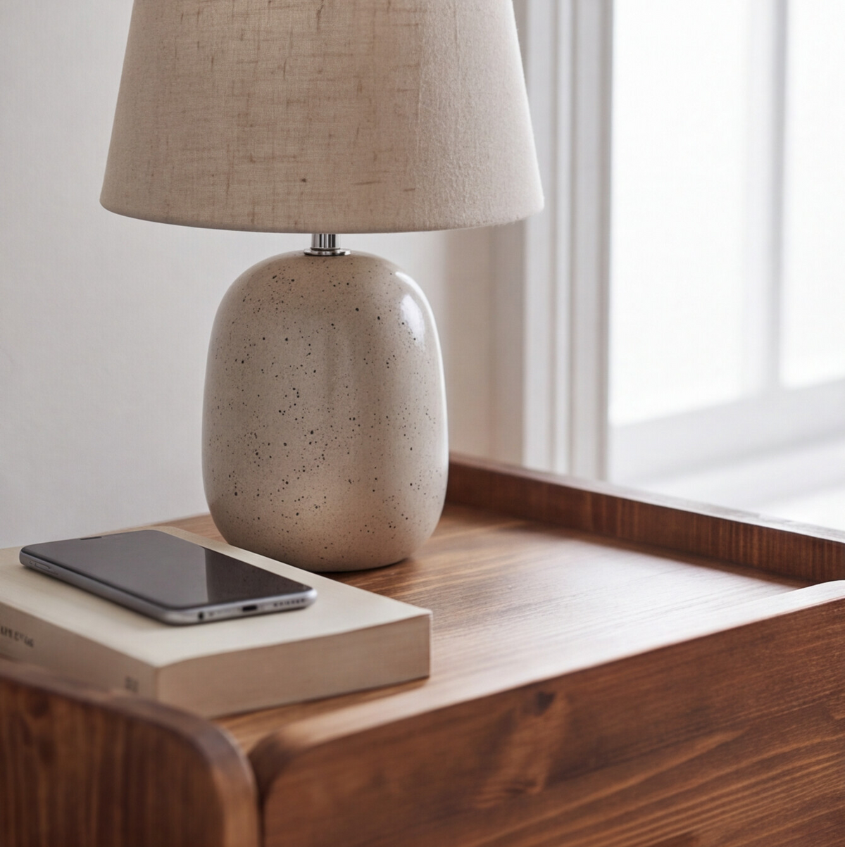 'Louis' side table with draw