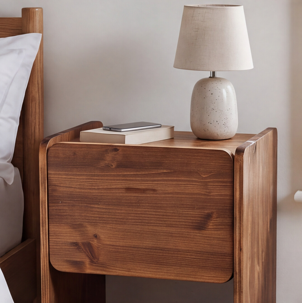 'Louis' side table with draw