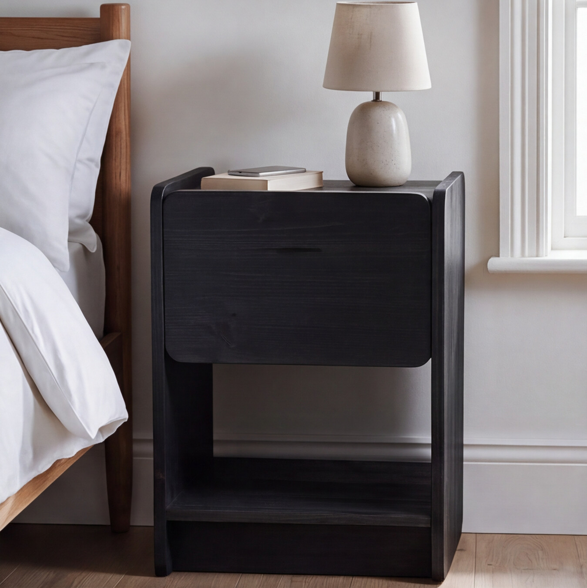 'Louis' side table with draw