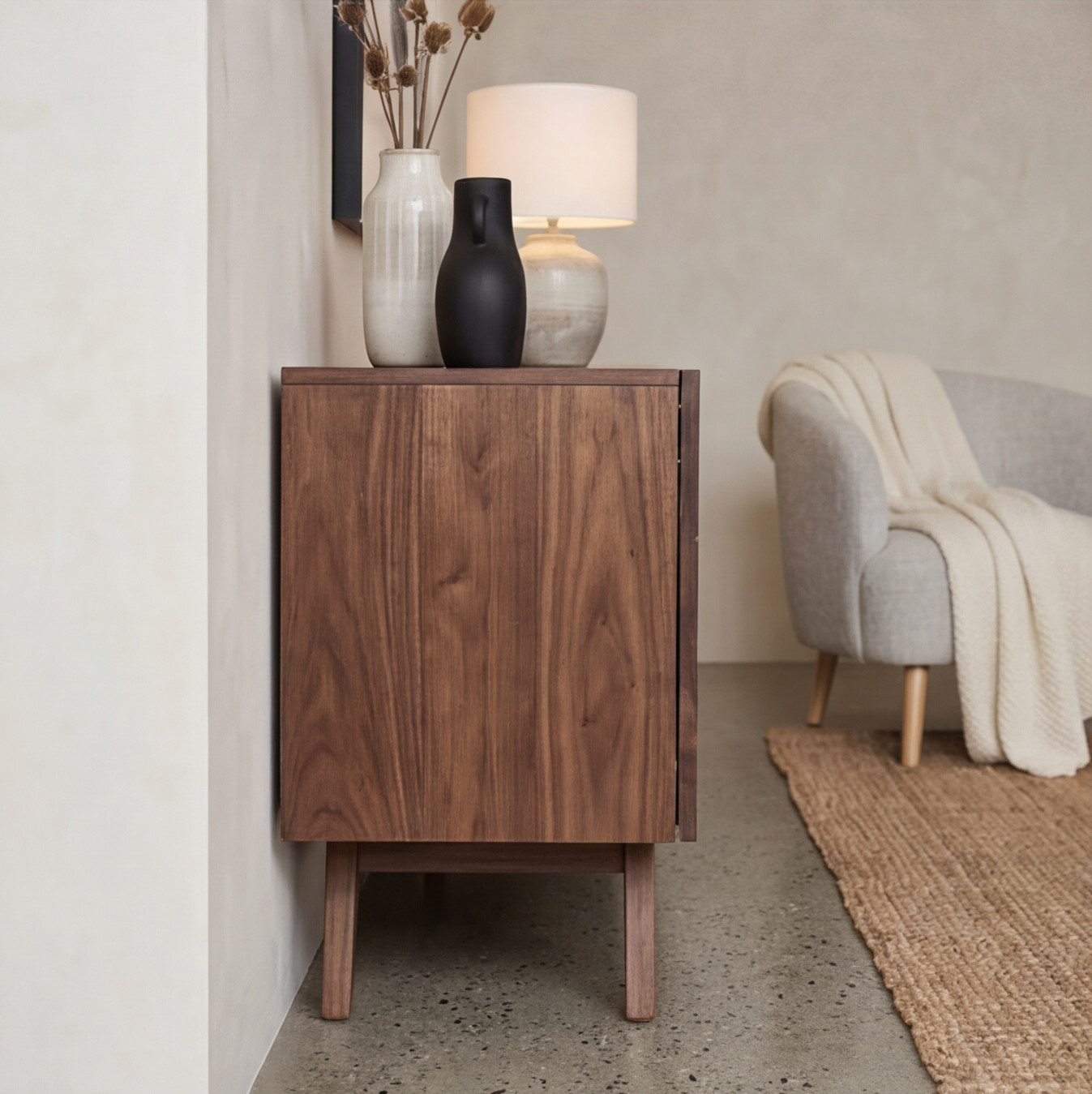 Bohdi Walnut Sideboard With Doors