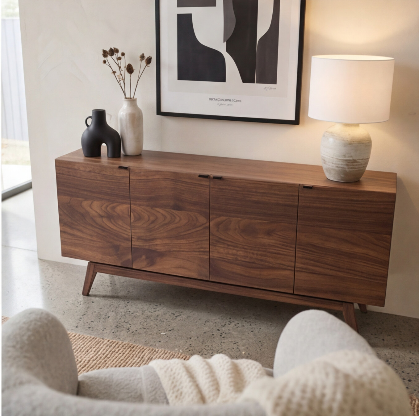 Bohdi Walnut Sideboard With Doors