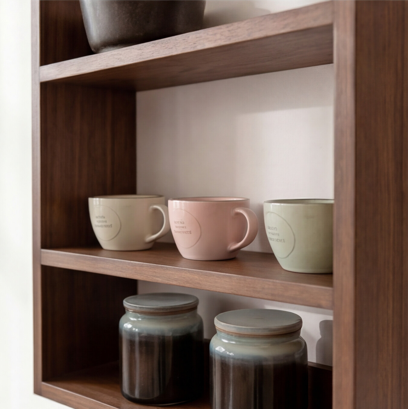 Bodhi Black Walnut Shelving Unit