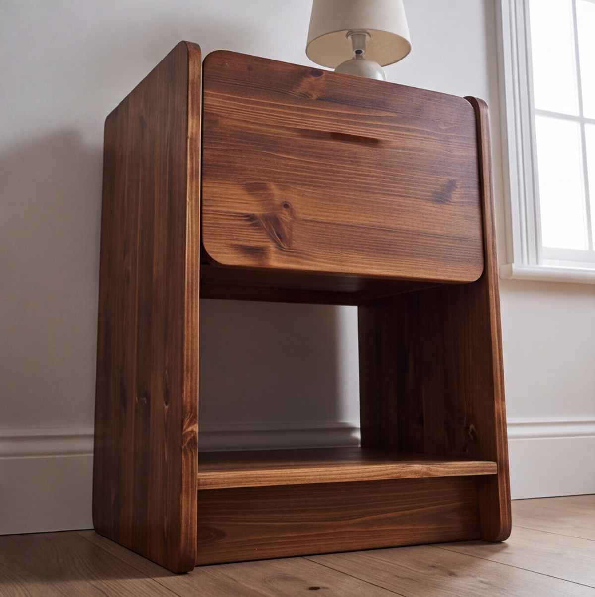 'Louis' side table with draw