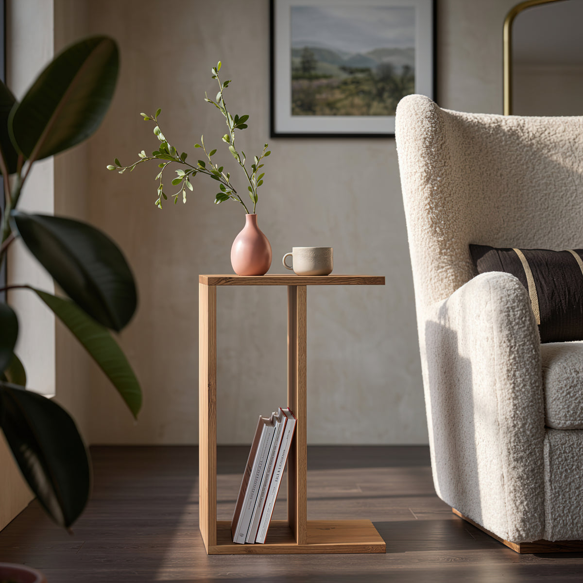 'The Elm' American Oak Side Table