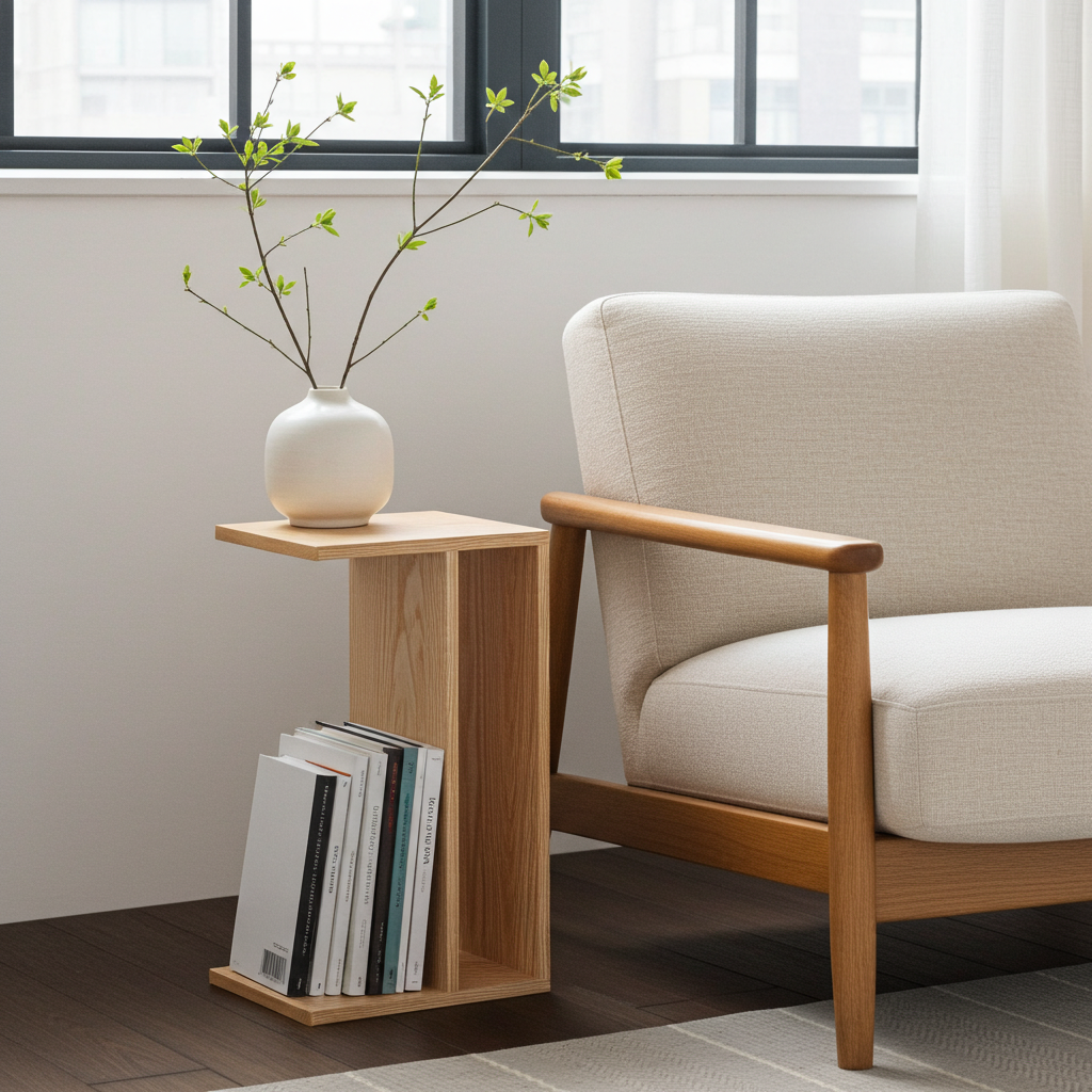 Oak Side Table - End Table